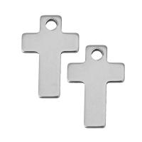 Stainless Steel Cross Pendants, original color Approx 2mm 