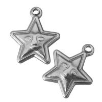 Stainless Steel Star Pendant, original color Approx 1.5mm 