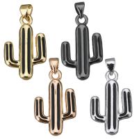 Brass Jewelry Pendants, Opuntia Stricta, plated Approx 