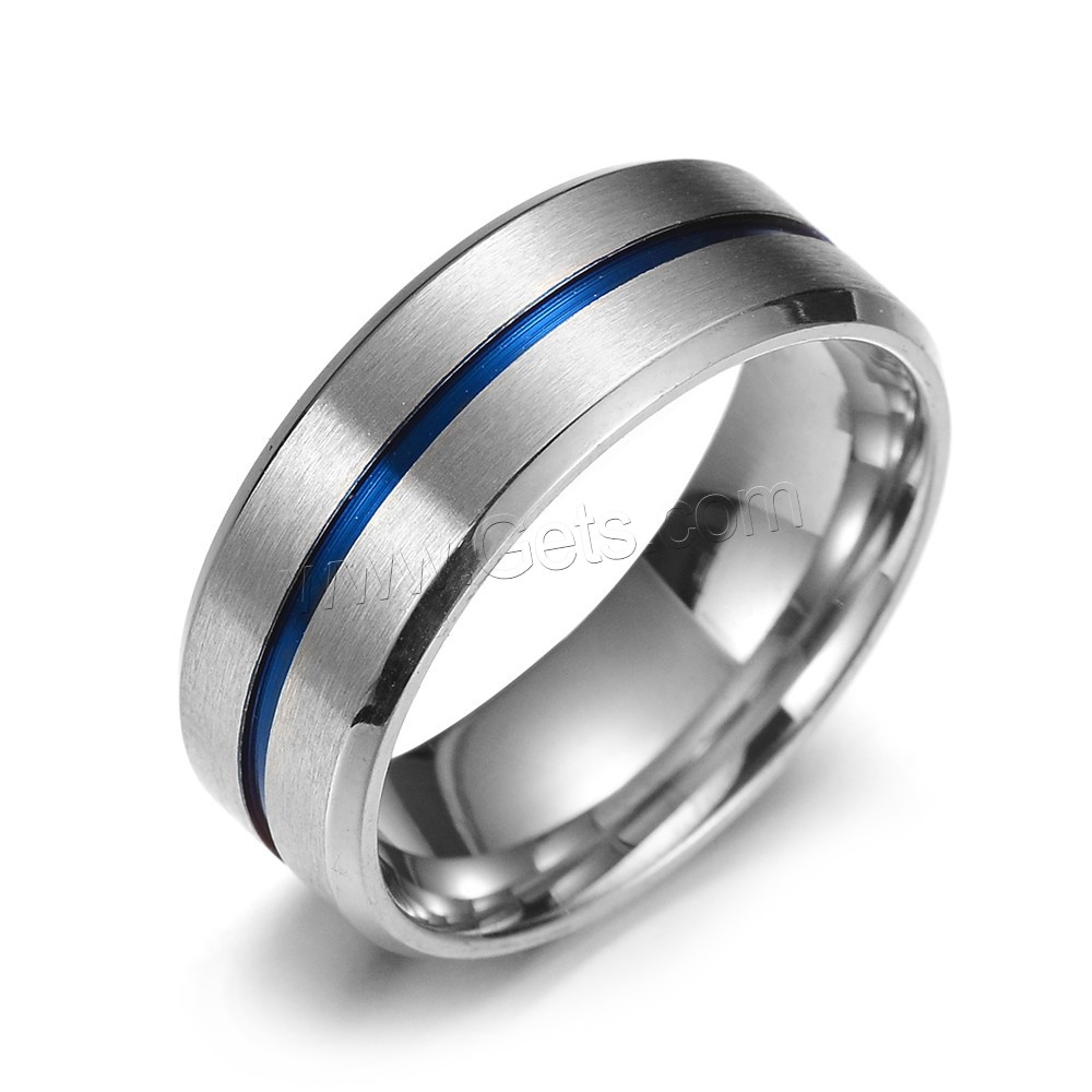 Men Stainless Steel Ring in Bulk, plated, different size for choice & for man, more colors for choice, 8mm, Sold By PC