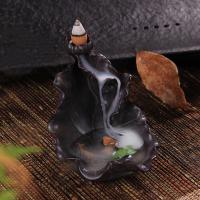 Incense Smoke Flow Backflow Holder Ceramic Incense Burner, Porcelain 