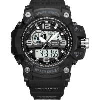 Colección de relojes PANARS®, El plastico, con acero inoxidable & Acrílico, chapado, prueba de rotura & multifuncional & LED & para hombre & impermeable & luminoso, más colores para la opción, 58x17.8mm, 27.5mm, longitud:aproximado 10 Inch, Vendido por UD