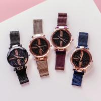 Reloj de Pulsera de mujeres, Vidrio, con aleación de zinc, movimiento chino, chapado, diseño estrellado & para mujer, más colores para la opción, 33mm, longitud:aproximado 8.6 Inch, Vendido por UD