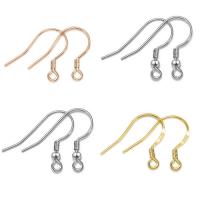 Sterling Silver Hook Earwire, 925 Sterling Silver, plated 0.7mm 