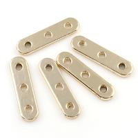 Zinklegierung Zwischenstege, goldfarben plattiert, frei von Blei & Kadmium, 24x6x2mm, Bohrung:ca. 2mm, 20PCs/Tasche, verkauft von Tasche