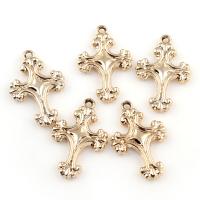 Zinc Alloy Cross Pendants, light gold color plated, lead & cadmium free Approx 1mm 