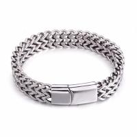 Acier titane bracelet, chaîne d'épi & normes différentes pour le choix & pour homme, couleur originale, Vendu par brin