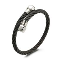 Partículas de acero Brazalete, Tornillo, chapado, ajustable & para hombre, más colores para la opción, 65x65x4mm, diámetro interior:aproximado 65mm, longitud:aproximado 8 Inch, Vendido por UD