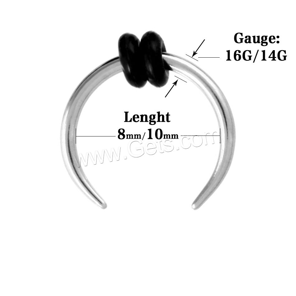 Barbell circulaire en acier inoxydable, Placage, unisexe & normes différentes pour le choix, plus de couleurs à choisir, Vendu par PC