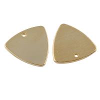 Brass Jewelry Pendants, Triangle, real gold plated, nickel, lead & cadmium free Approx 1mm 