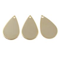 Brass Jewelry Pendants, Teardrop, real gold plated, nickel, lead & cadmium free Approx 1mm 