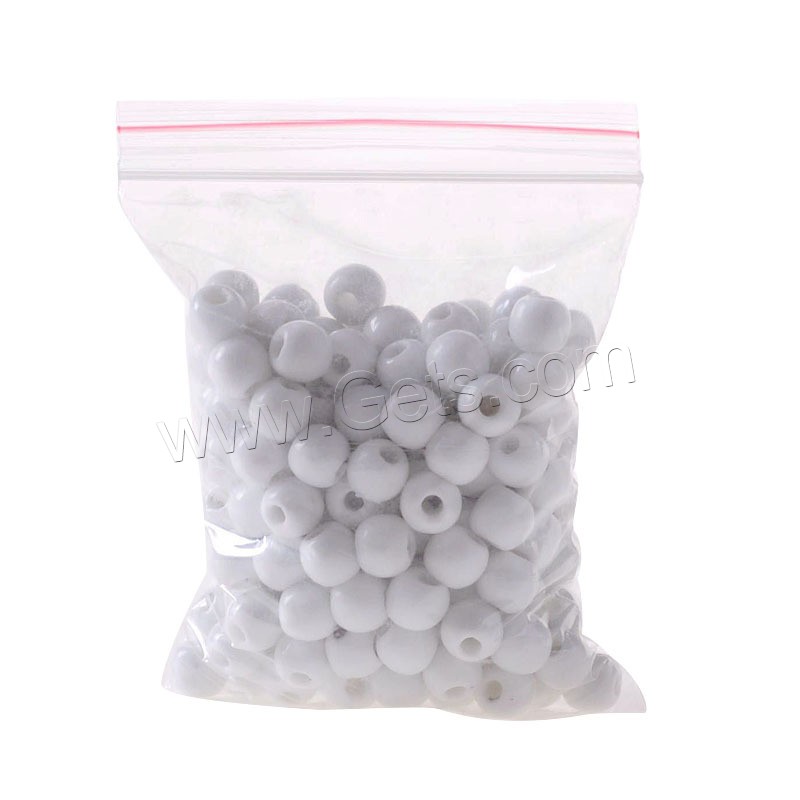 Porcelain Beads, Drum, different size for choice, Hole:Approx 2.8mm, 50PCs/Bag, Sold By Bag