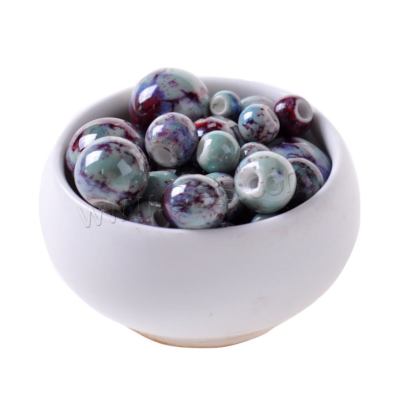 Porcelain Beads, Drum, different size for choice, Hole:Approx 2mm, 50PCs/Bag, Sold By Bag