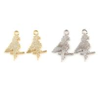 Animal Brass Pendants, Bird, plated, hammered nickel, lead & cadmium free Approx 4mm 