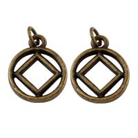 Zinc Alloy Jewelry Pendants, antique bronze color plated, lead & cadmium free Approx 2mm 