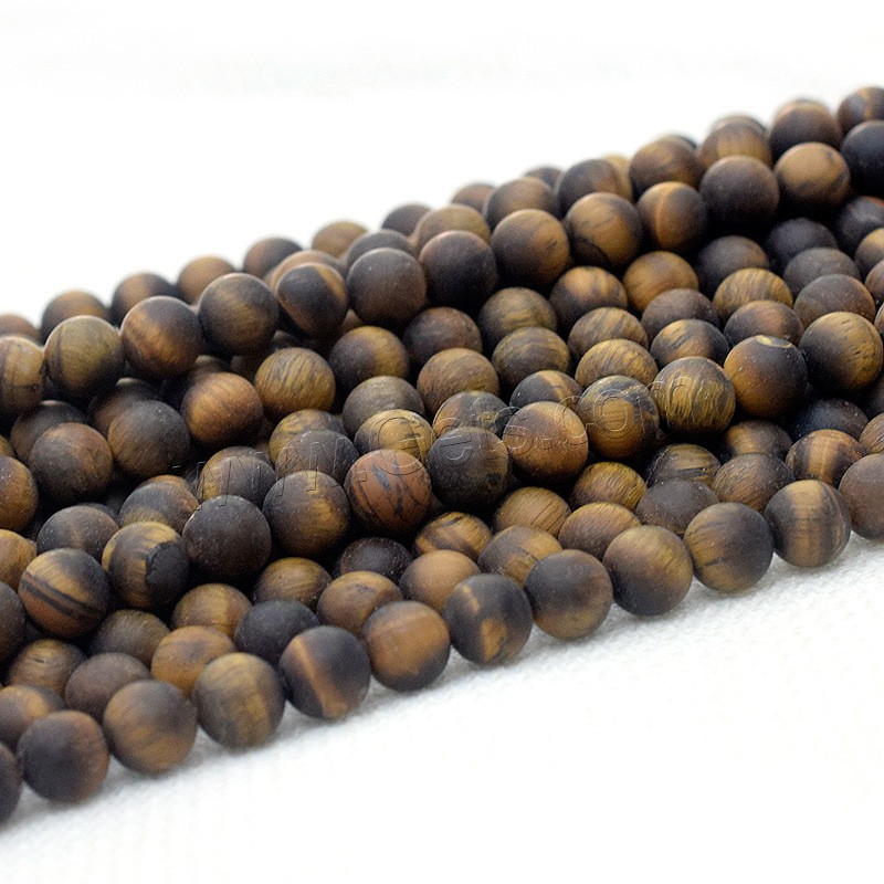 Tiger Eye Beads, Round, different size for choice, Hole:Approx 1mm, Sold By Strand