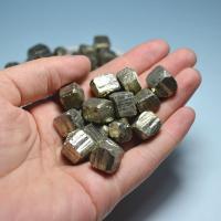 Golden Pyrite Cabochon, Square, 10-12mm 