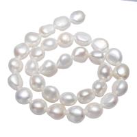 Perle comme Pommes de terre perles d'eau douce, perle d'eau douce cultivée, pomme de terre, naturel, blanc, 12-13mm Environ 0.8mm Environ 15.7 pouce, Vendu par brin