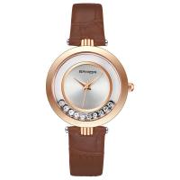 SANDA® Reloj para mujer, Cuero de PU, con dial de aleación de cinc & Vidrio, movimiento chino, chapado, con diamantes de imitación, más colores para la opción, 32x9mm, longitud:aproximado 8 Inch, Vendido por UD