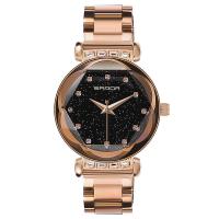 SANDA® Reloj para mujer, aleación de zinc, con Vidrio & aleación de zinc, movimiento chino, más colores para la opción, 36x11mm, longitud:aproximado 11.9 Inch, Vendido por UD