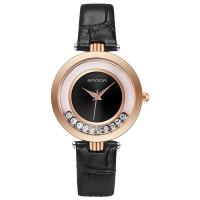 SANDA® Reloj para mujer, Cuero de PU, con dial de aleación de cinc & Vidrio, movimiento chino, con diamantes de imitación, más colores para la opción, 32x9mm, longitud:aproximado 8.5 Inch, Vendido por UD