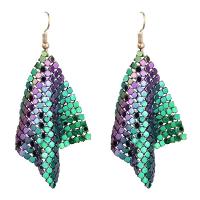 Zinc Alloy Drop Earring, Geometrical Pattern, plated, hypo allergic & for woman 