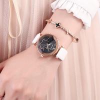 SANDA® Women Jewelry Watch, PU Leather, with zinc alloy dial & Glass, Chinese movement, for woman Approx 8 Inch 