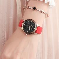 SANDA® Women Jewelry Watch, PU Leather, with zinc alloy dial & Glass, Chinese movement, for woman Approx 8 Inch 