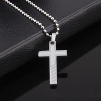 Stainless Steel Cross Pendants, original color Approx 3-5mm 