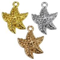 Animal Brass Pendants, Starfish, plated Approx 1.5mm 