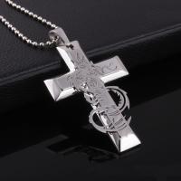 Stainless Steel Cross Pendants, original color Approx 1-3mm 