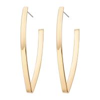 Pendientes de Perno de Aleación de Zinc, chapado en color dorado, para mujer, 70mm, Vendido por Par