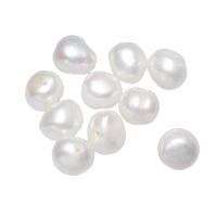 Perle comme Pommes de terre perles d'eau douce, perle d'eau douce cultivée, pomme de terre, naturel, blanc, 9-10mm Environ 0.8mm Vendu par sac