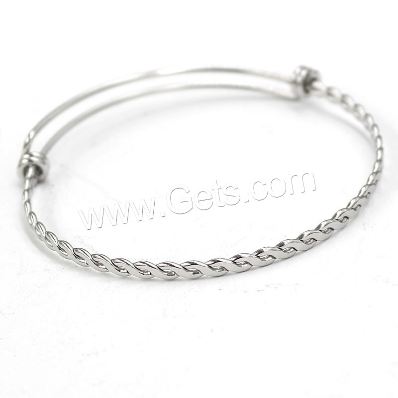 Bracelet en acier inoxydable, réglable & pour femme, couleur originale, Vendu par PC