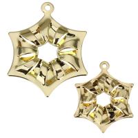 Pendentifs en laiton de fleur, Plaqué d'or, normes différentes pour le choix, Vendu par PC