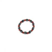 Hematite Pulsera, con Rubí, elástico & unisexo, longitud:aproximado 7 Inch, Vendido por Sarta