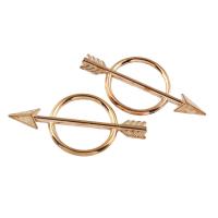 Zinc Alloy Cabochon, Arrow, gold color plated 