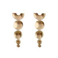 Zinc Alloy Drop Earring, gold color plated, for woman 