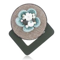 cuir PU broche, avec tissu & cristal, Placage, styles différents pour le choix & pour femme, Vendu par PC