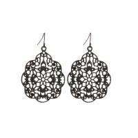 Zinc Alloy Drop Earring, plated, for woman & hollow 