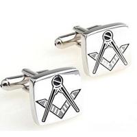 Zinc Alloy Cufflinks, Square, plated, Unisex & enamel 