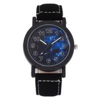 Men Wrist Watch, PU Leather, with Stainless Steel, Chinese movement, for man Approx 10 Inch 