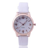 Reloj de Pulsera de mujeres, Cuero de PU, con Vidrio & acero inoxidable, movimiento chino, Redondo aplanado, para mujer, más colores para la opción, 34x16x10mm, longitud:aproximado 9 Inch, Vendido por UD