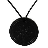 Piedra de la energía Collar de suéter, con Cuerda de nylon encerado, Patrón Geométrico, para hombre, 6mm, 42mm, longitud:aproximado 31 Inch, Vendido por Sarta