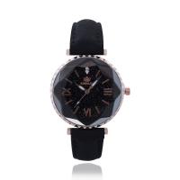 Women Wrist Watch, PU Leather, with Alloy & Glass, Chinese movement, for woman Approx 9 Inch 