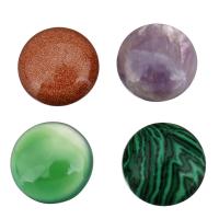 Gemstone Cabochons, Flat Round 