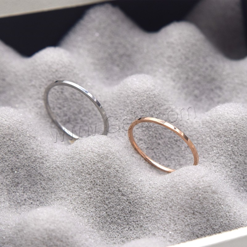 Titanium Steel Finger Ring, plated, Unisex & different size for choice, more colors for choice, Sold By PC