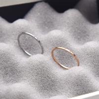 Titanium Steel Finger Ring, plated, Unisex 