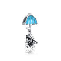 Zinc Alloy European Pendants, Cartoon, antique silver color plated, without troll & enamel, 10-30mm Approx 4-4.5mm 