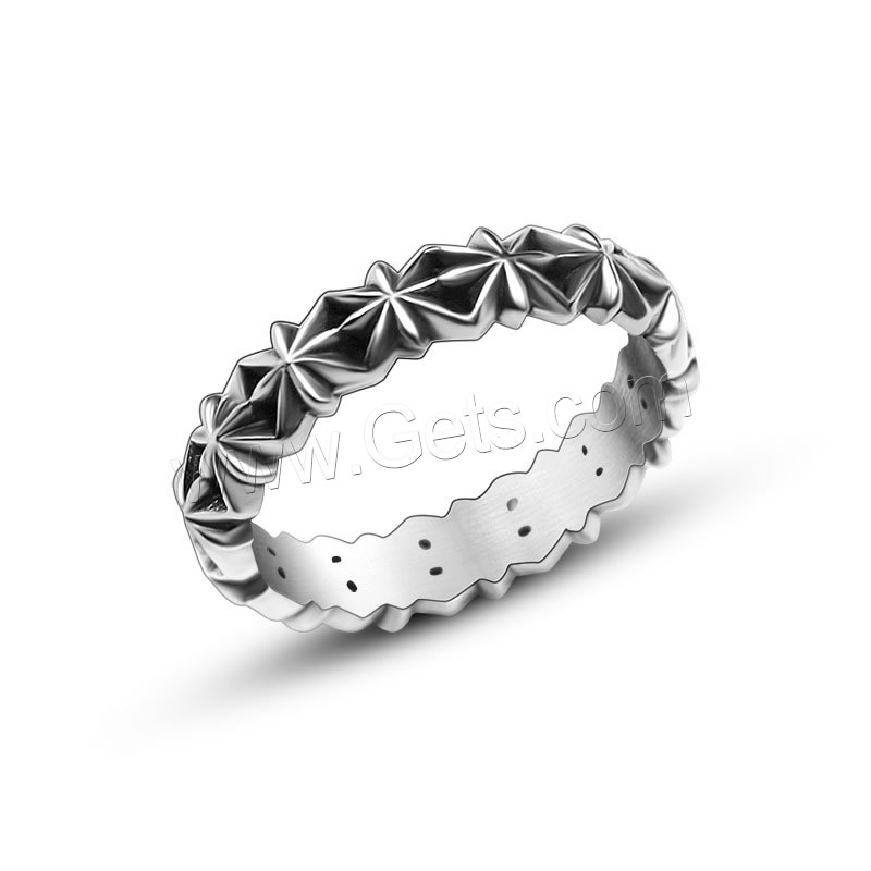 Titan Stahl Fingerring, Titanstahl, unisex & verschiedene Größen vorhanden & Schwärzen, verkauft von PC